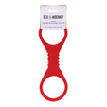 Sex & Mischief Amor Large Silicone Cuffs -  Large Restraints in vibrant red silicone for comfortable restraint.