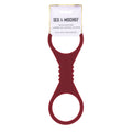 Sex & Mischief Enchanted Large Silicone Cuffs - Burgundy Large Restraints for intimate play and control.