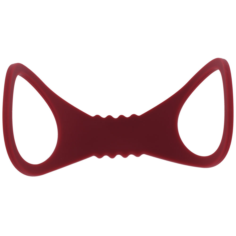 Sex & Mischief Enchanted Large Silicone Cuffs - Burgundy Large Restraints for intimate play and restraint.