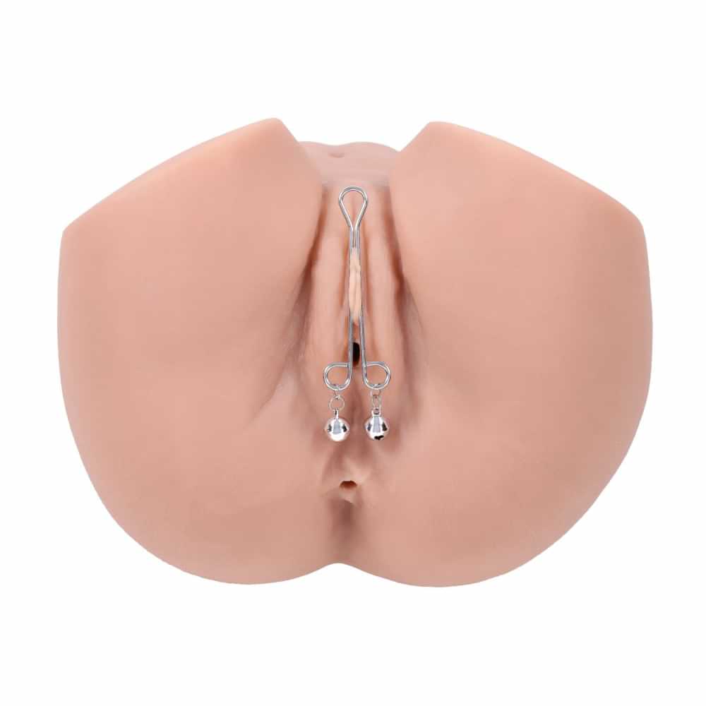 S&M Shadow Bell Nipple and Clit Jewelry - Metal Nipple Clamps and Clitoris Clamp Sportsheets Discreet Intimate Essentials.