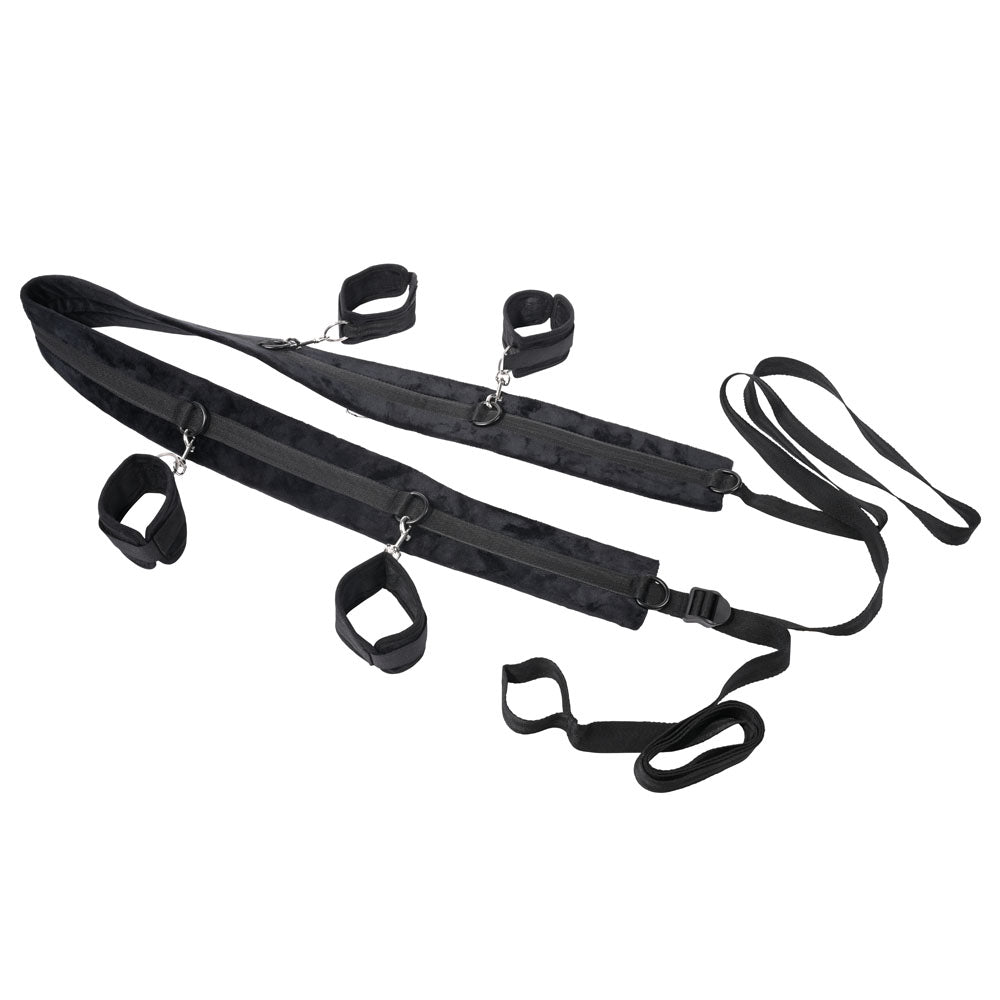 SPORTSHEETS No Matter Where Bondage Restraint System - Bed Restraints with adjustable straps and cuffs for versatile pleasure.