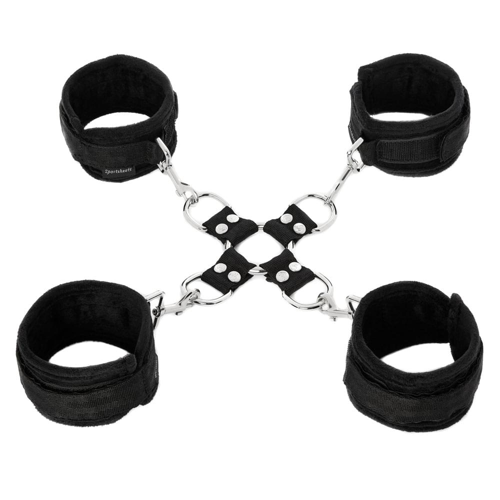 SPORTSHEETS 5 Piece Hot Tie & Cuff Set -  Restraints by Sportsheets from Discreet Intimate Essentials for  BONDAGE-TOYS, quality products at discount affordable prices.