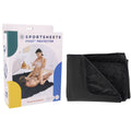 Pivot Protector -  Triple-Layered Waterproof Blanket displayed with packaging, designed to protect sheets from fluids and messes.