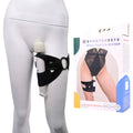 Pivot 2 in 1 Forced-O Strap - Thigh Harness for Massagers displayed on a model, showcasing its functionality and design.