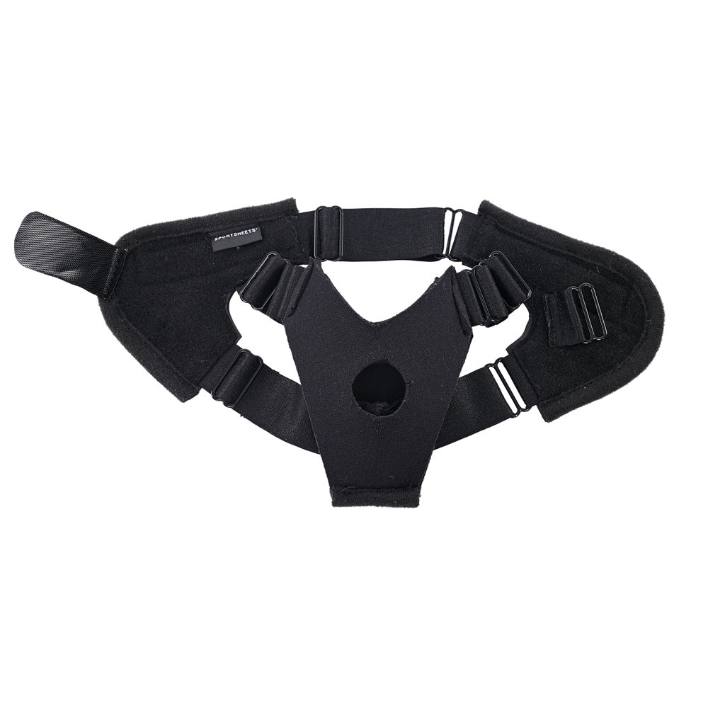 Pivot Flex Foot Strap On - Adjustable Strap-On Harness (No Probe Included) showcasing the versatile design and adjustable straps.