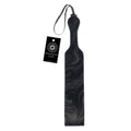 SPORTSHEETS Velvet Noir Loop Paddle - 42 cm Paddle with marbled black design, perfect for sensual play and intimate essentials.