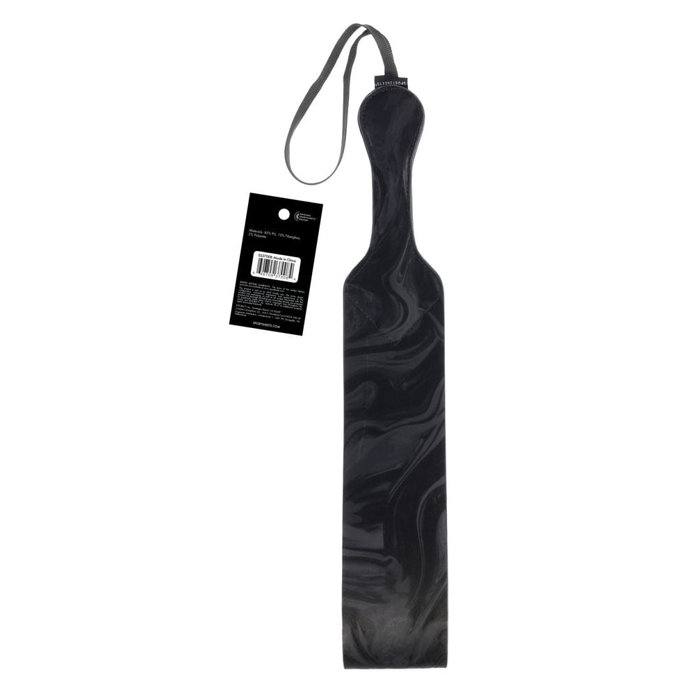 SPORTSHEETS Velvet Noir Loop Paddle - 42 cm Paddle with sleek black design and hanging loop for added convenience.