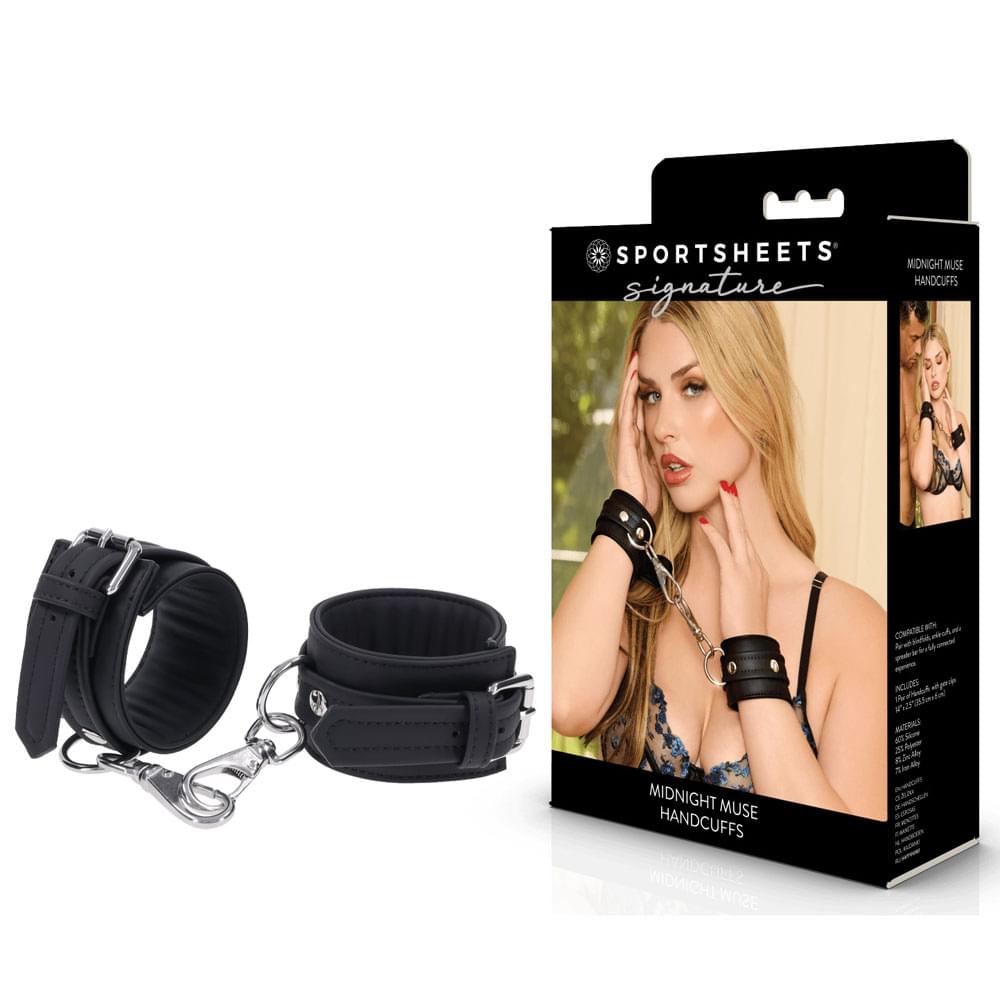 SPORTSHEETS Signature Midnight Muse Handcuffs -  Adjustable Restraints