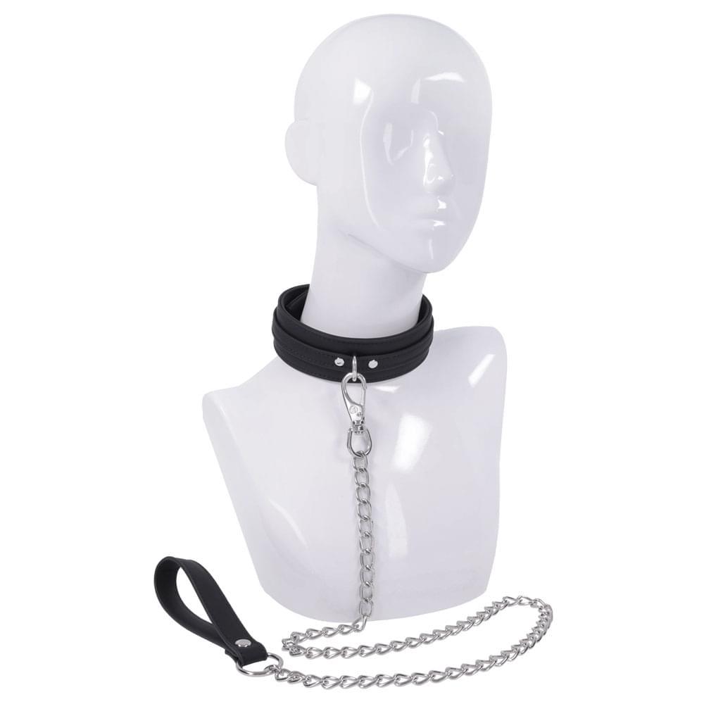 SPORTSHEETS Signature Midnight Muse Collar & Leash -  Adjustable Restraint