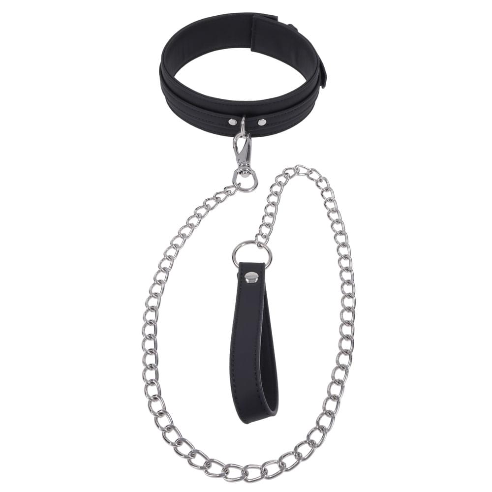 SPORTSHEETS Signature Midnight Muse Collar & Leash -  Adjustable Restraint
