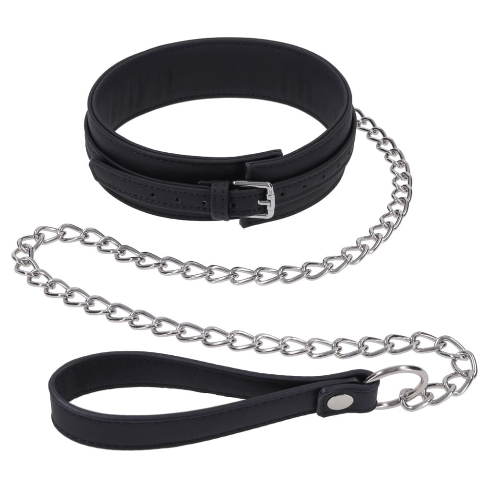 SPORTSHEETS Signature Midnight Muse Collar & Leash -  Adjustable Restraint