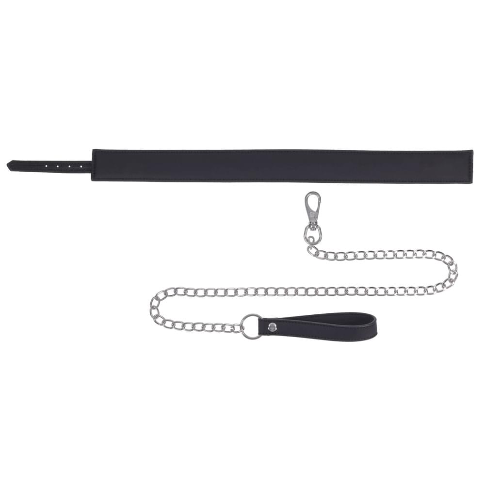 SPORTSHEETS Signature Midnight Muse Collar & Leash -  Adjustable Restraint