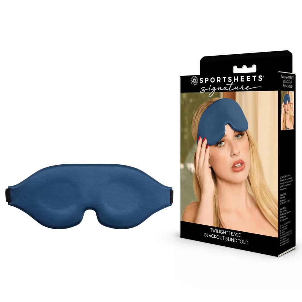 SPORTSHEETS Signature Twilight Tease Blackout Blindfold -  Eye Mask