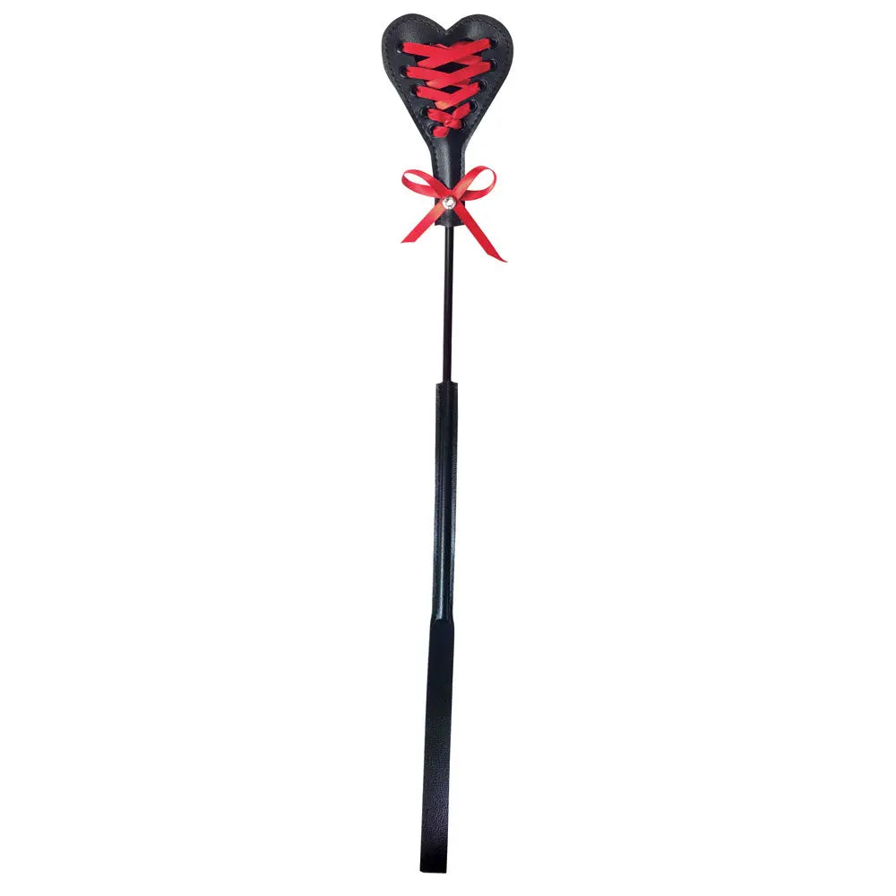 Sex & Mischief Heart Beat Crop - /Red 37.5 cm Crop Whip Sportsheets Discreet Intimate Essentials.