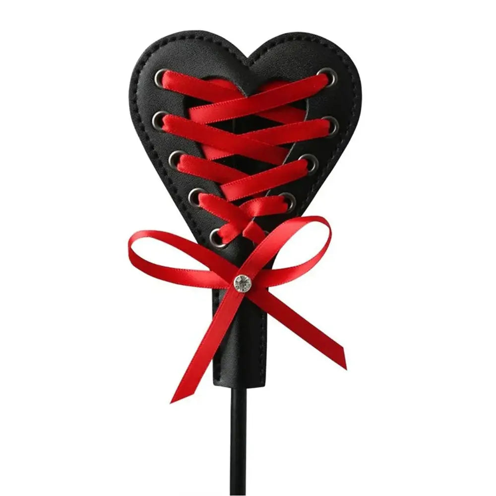 Sex & Mischief Heart Beat Crop - /Red 37.5 cm Crop Whip Sportsheets Discreet Intimate Essentials.