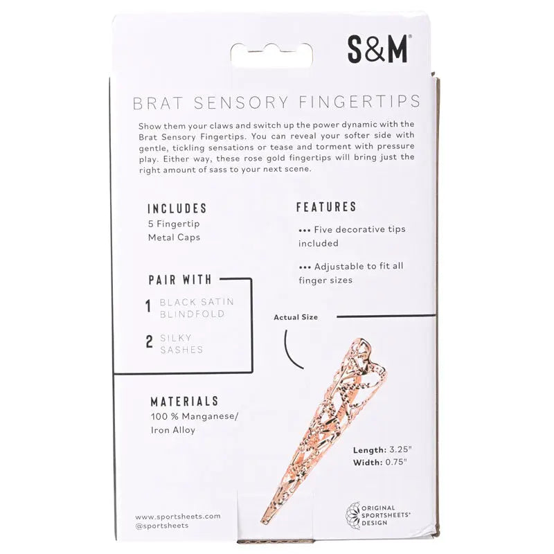 Sex & Mischief Brat Sensory Fingertips -  - Set of 5 Sportsheets Discreet Intimate Essentials.