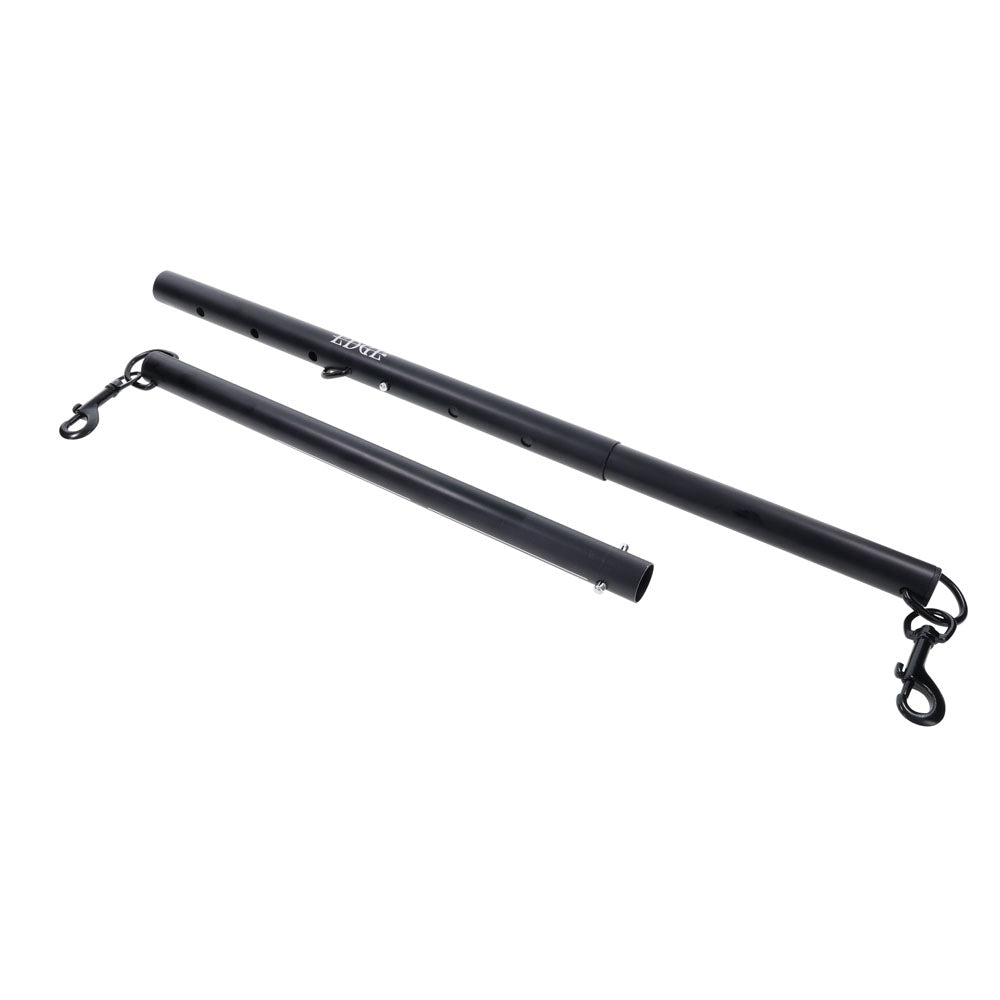 EDGE Adjustable Spreader Bar - versatile black accessory for enhancing intimate experiences and playtime.