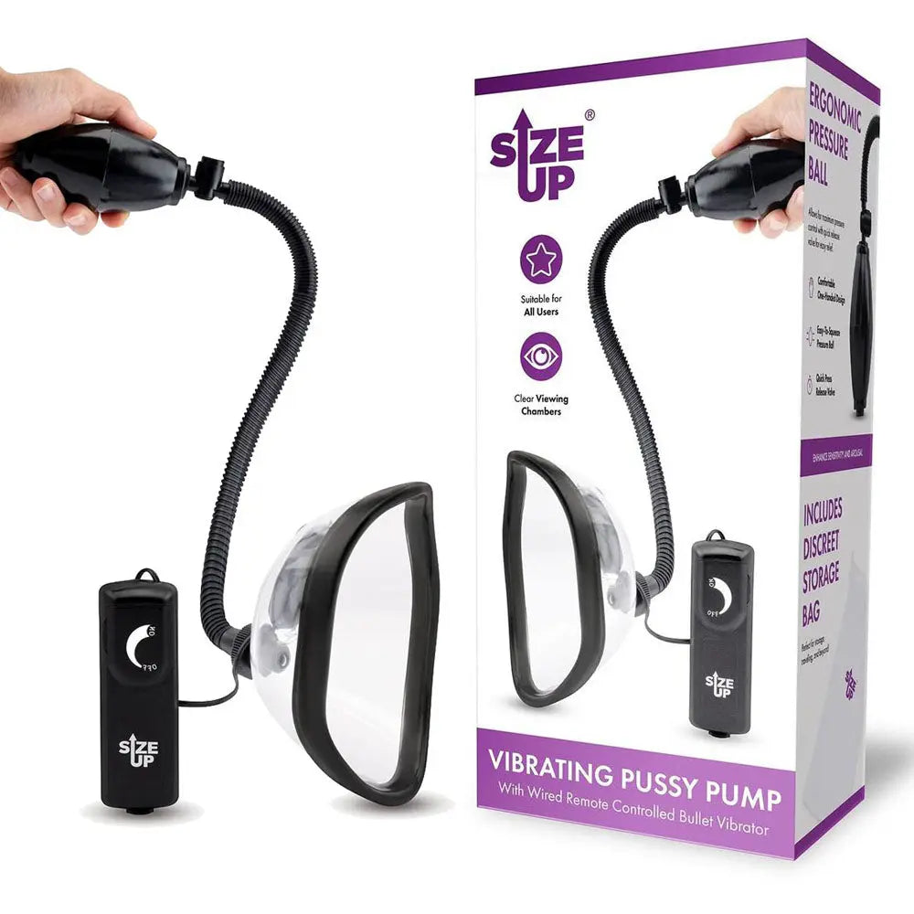 Affordable quality Size Up Vibrating Pussy Pump -  Vibrating Vagina Pump  from XGEN Products by Discreet Intimate Essentials with Discreet Delivery 