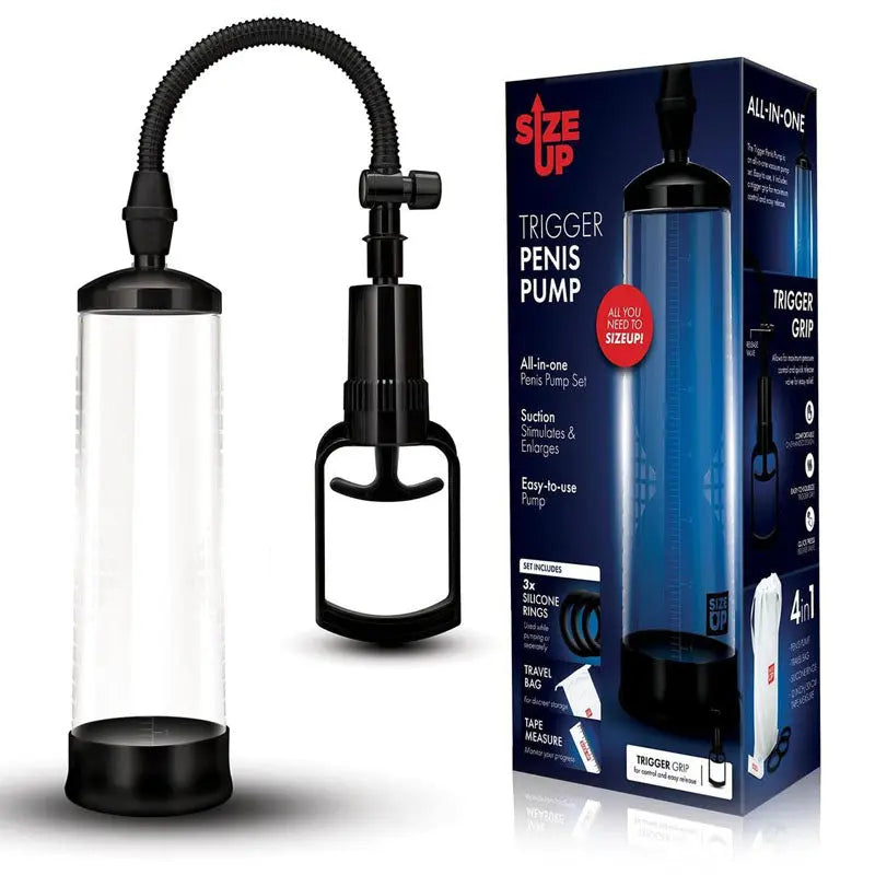 Size Up Trigger Penis Pump -  Penis Pump Xgen Products Discreet Intimate Essentials.