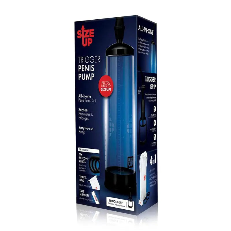 Size Up Trigger Penis Pump -  Penis Pump Xgen Products Discreet Intimate Essentials.