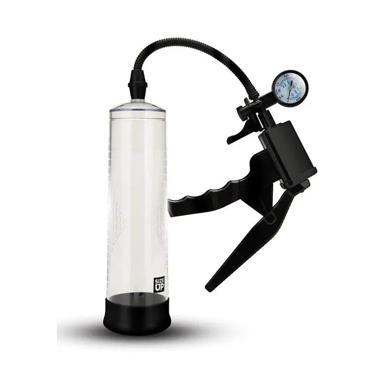 Affordable quality Size Up Ergonomic Trigger Penis Pump with Pressure Gauge -  Penis Pump  from Xgen Products by Discreet Intimate Essentials with Discreet Delivery 