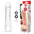 Affordable quality Size Up 3 Inch See-Thru Penis Extender with Ball Loop -  7.6 cm (3'') Penis Extension Sleeve  from Xgen Products by Discreet Intimate Essentials with Discreet Delivery 