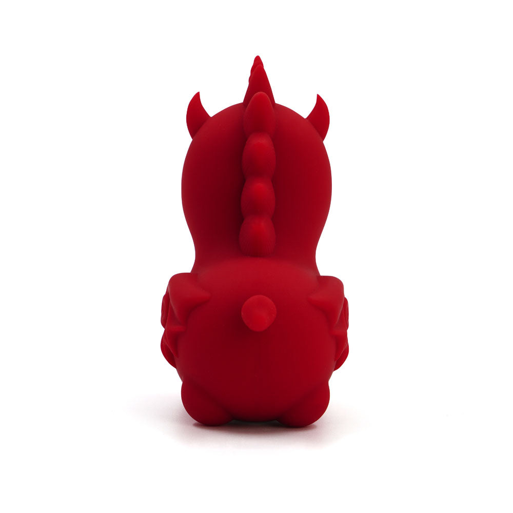 Unihorn - Blaze Diablo - USB Rechargeable Forked Tongue Flicking Stimulator in playful red design, perfect for intimate essentials.
