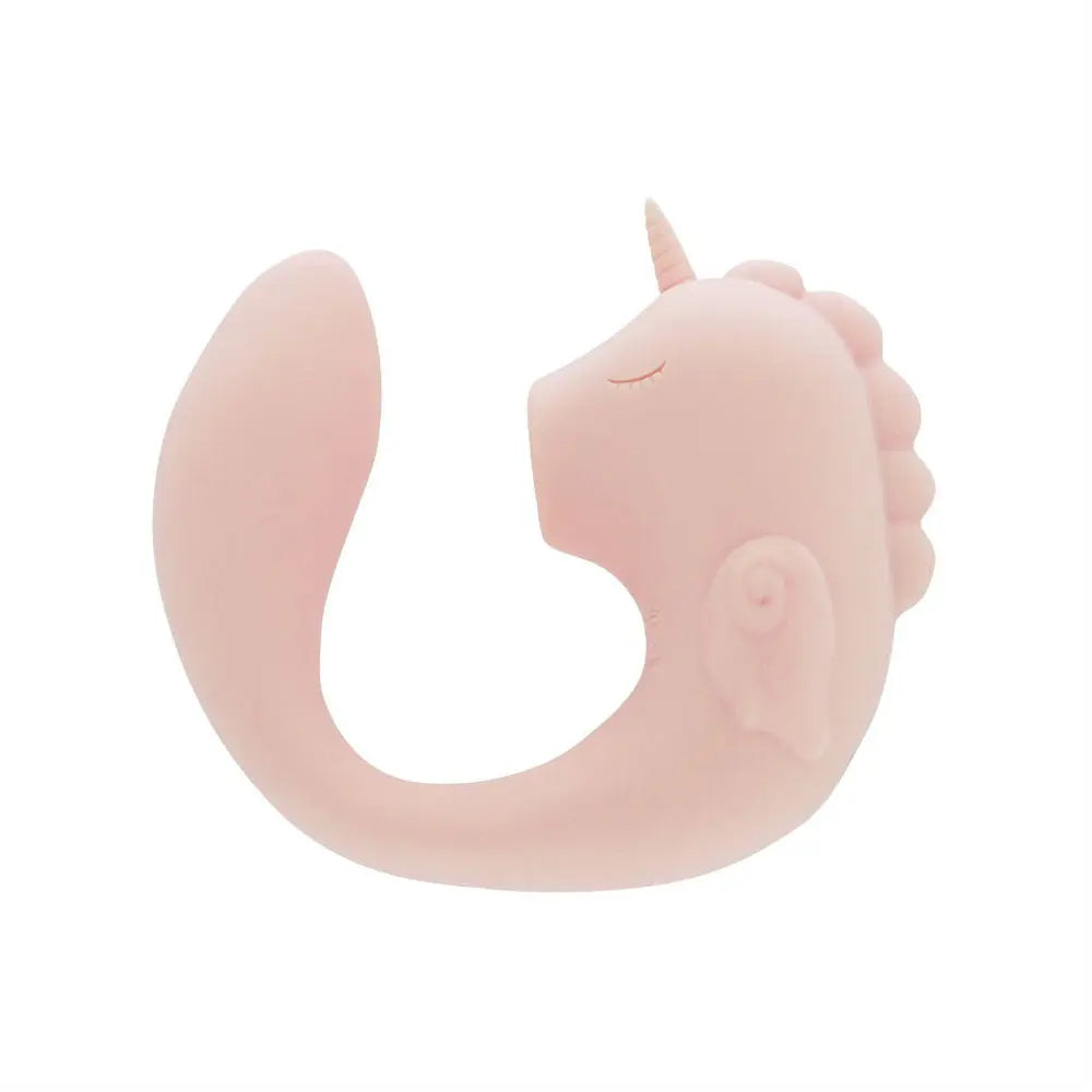 Unihorn - C Horse - Coral Throb - Coral USB Rechargeable Dual Unicorn Vibrator Creative Conceptions Discreet Intimate Essentials.