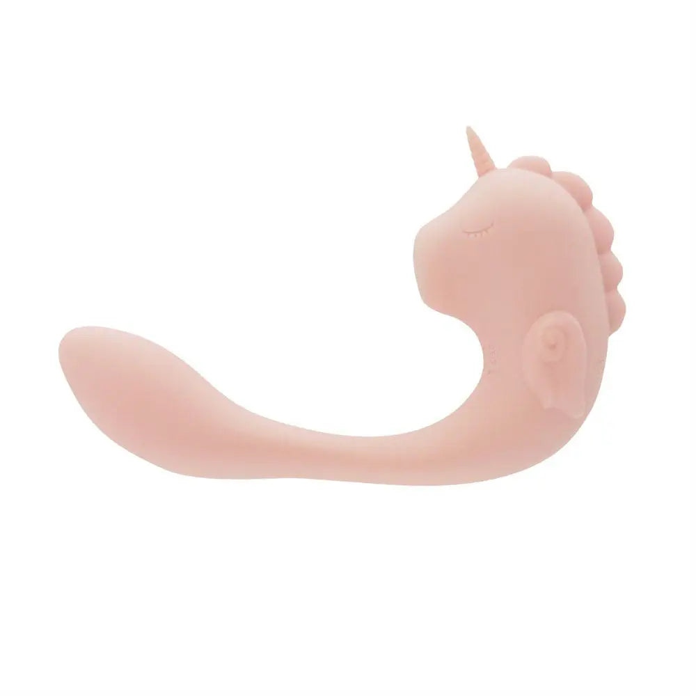 Unihorn - C Horse - Coral Throb - Coral USB Rechargeable Dual Unicorn Vibrator Creative Conceptions Discreet Intimate Essentials.