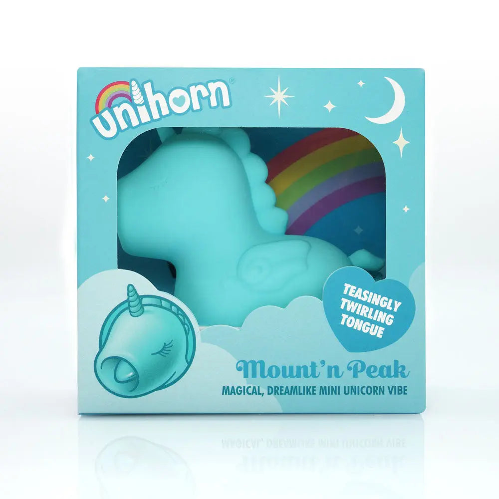 Unihorn - Mount'n Peak - Teal USB Rechargeable Flicking Stimulator Creative Conceptions Discreet Intimate Essentials.