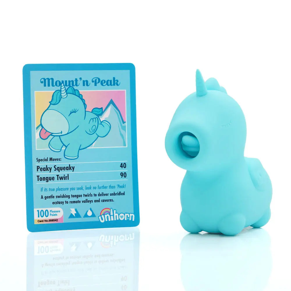 Unihorn - Mount'n Peak - Teal USB Rechargeable Flicking Stimulator Creative Conceptions Discreet Intimate Essentials.