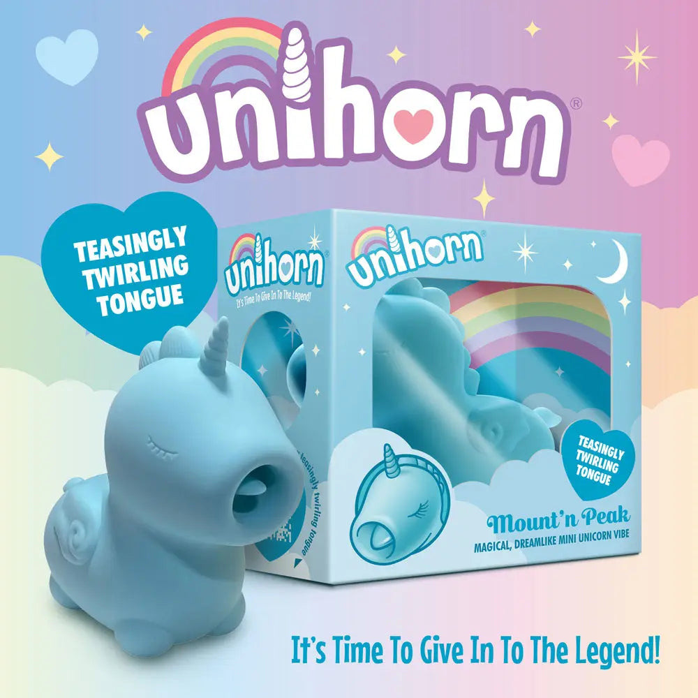 Unihorn - Mount'n Peak - Teal USB Rechargeable Flicking Stimulator Creative Conceptions Discreet Intimate Essentials.