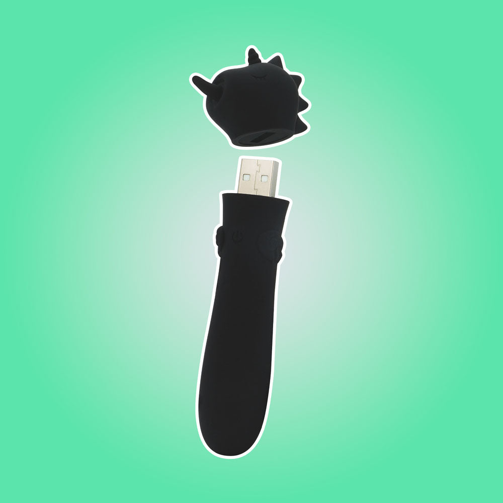 Unihorn - USB Bullet - Wild Spirit - USB Rechargeable Vibrating Bullet featuring a playful design and USB charging.