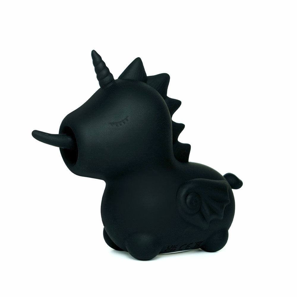 Unihorn - Wild Spirit - USB Rechargeable Flicking Stimulator in sleek black design for intimate essentials