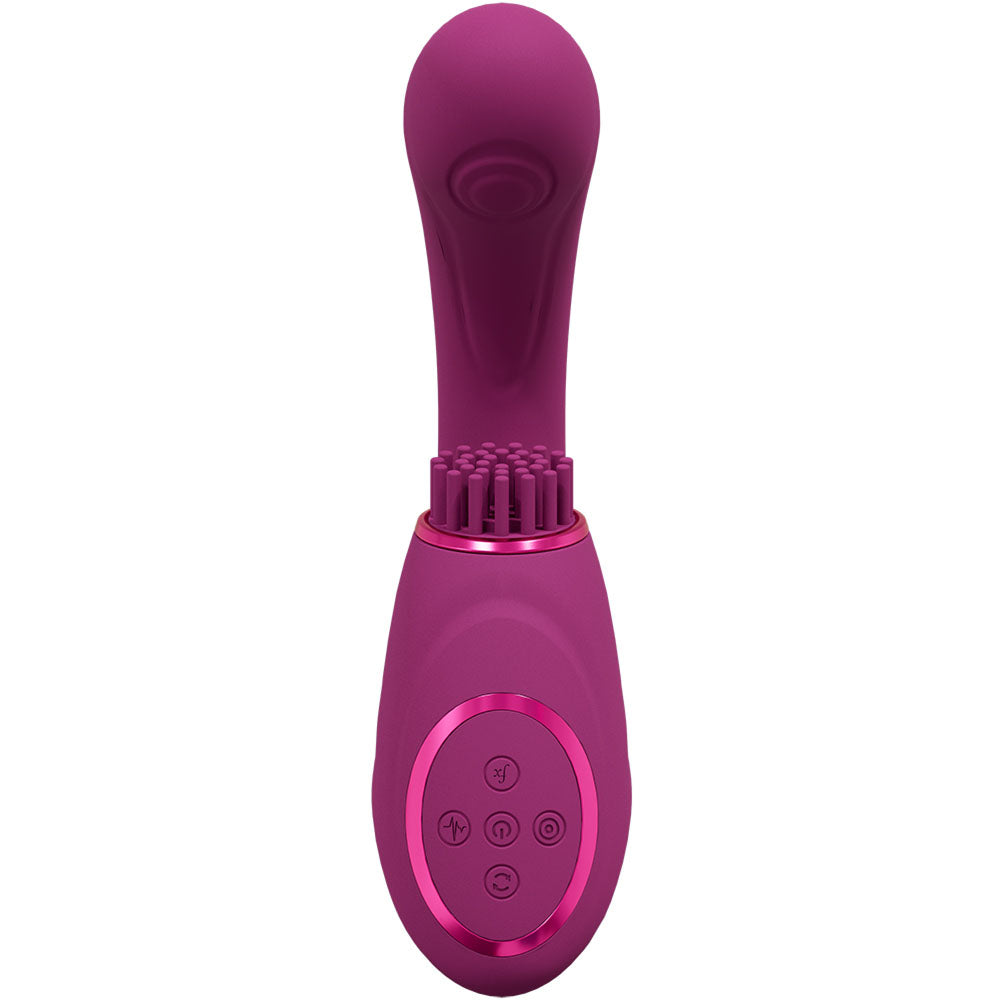 VIVE Gen -  -  USB Rechargeable Triple Motor Vibrator with soft bristles and 10 speed functionality for ultimate pleasure.