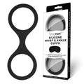 WhipSmart Silicone Wrist & Ankle Cuffs -  - Restraints with Bonus Eye Mask for comfortable bondage play.