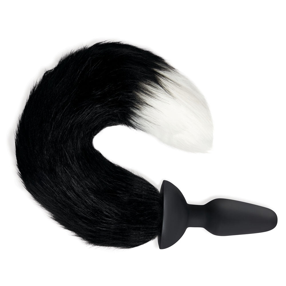 WhipSmart Furry Tales Silicone Foxtail Rechargeable Butt Plug -  9.5 cm Vibrating Butt Plug with  Fox Tail & Remote Control.
