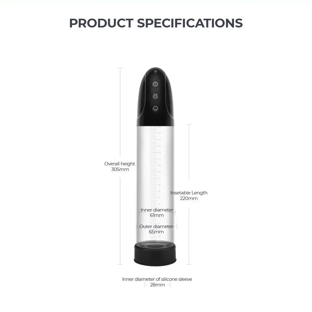 Affordable quality LuvPump Automatic Penis Pump -  USB Rechargeable Automatic Penis Pump  from LuvPump by Discreet Intimate Essentials with Discreet Delivery 