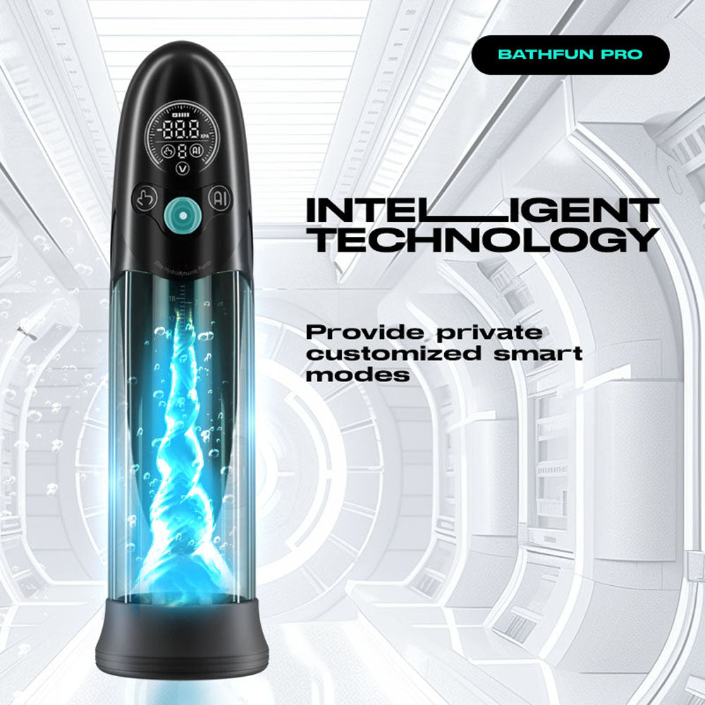 LuvPump Bathfun Pro - USB Rechargeable Waterproof Smart Automatic Penis Pump with intelligent technology features