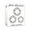 Affordable quality Zero Tolerance Three Amigos - Clear Cock Rings - Set of 3  from Zero Tolerance by Discreet Intimate Essentials with Discreet Delivery 