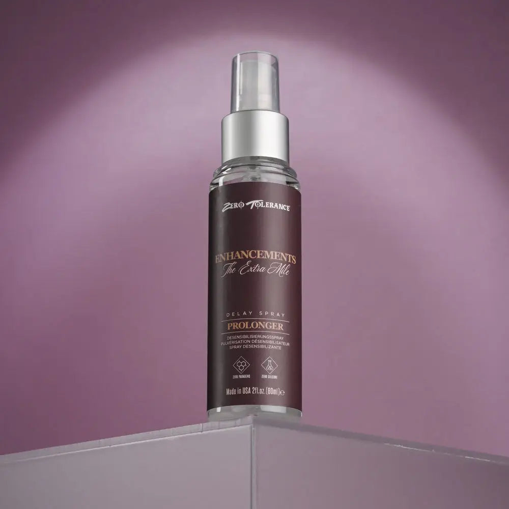 Zero Tolerance Enhancements - The Extra Mile - Delay Spray for Men - 60 ml Spray Zero Tolerance Discreet Intimate Essentials.