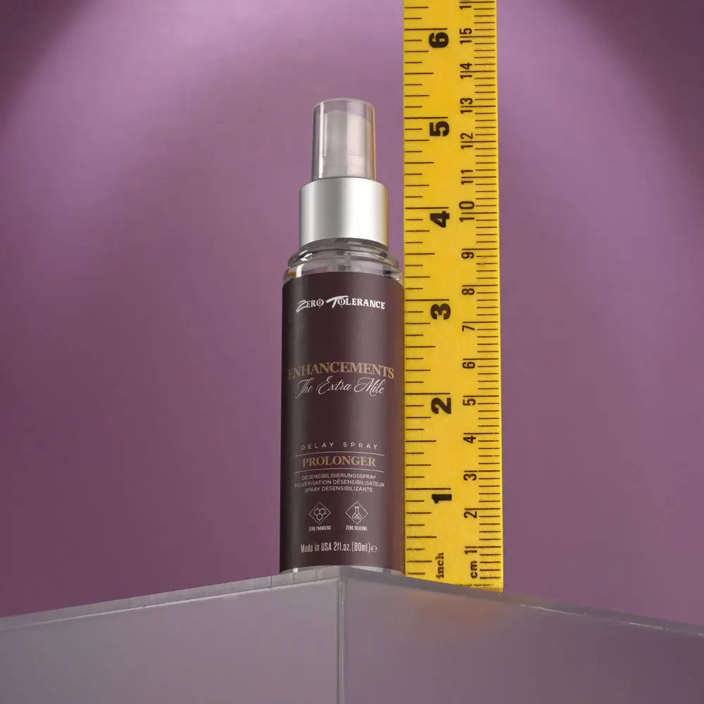 Zero Tolerance Enhancements - The Extra Mile - Delay Spray for Men - 60 ml Spray Zero Tolerance Discreet Intimate Essentials.