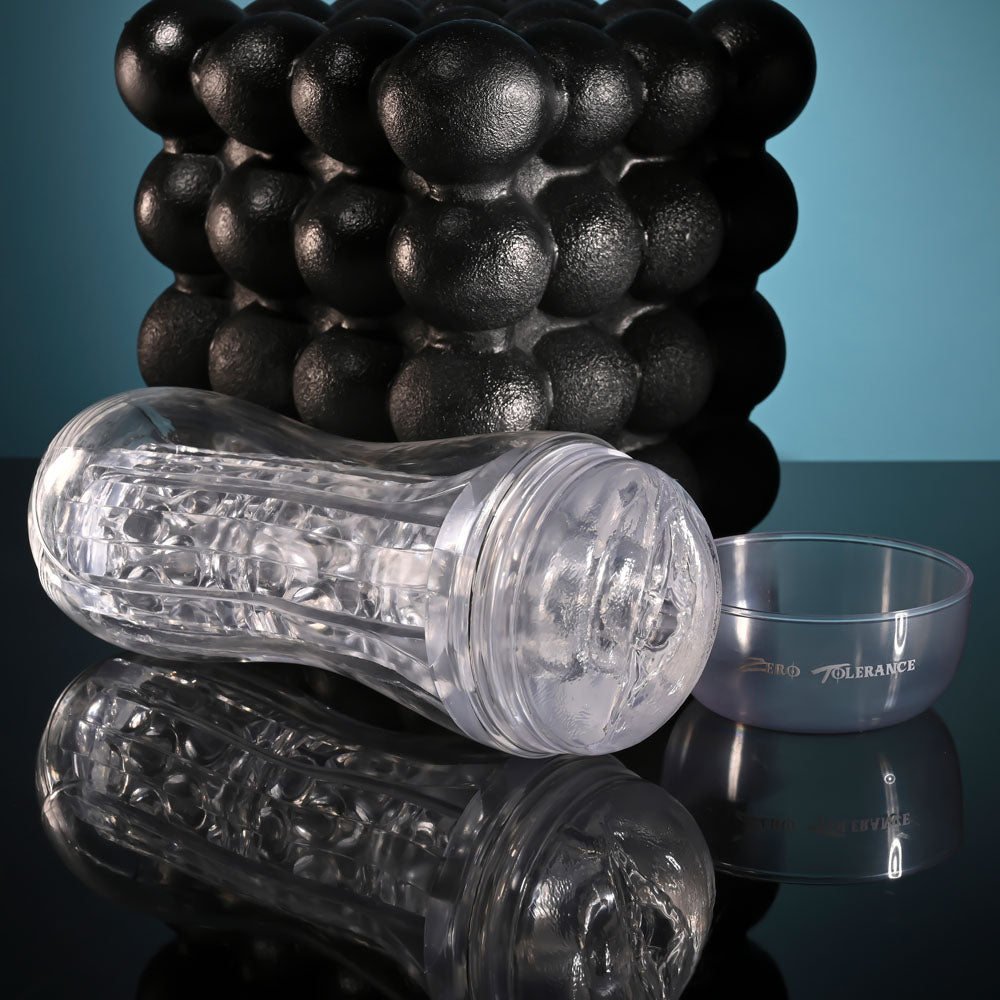 Zero Tolerance CASUAL ENCOUNTER -  Vagina Stroker with textured inner channel and included C-ring for enhanced pleasure.