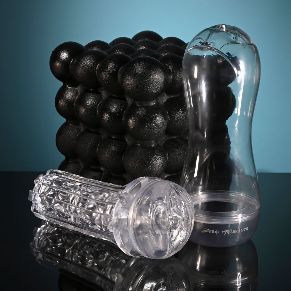 Zero Tolerance CASUAL ENCOUNTER -  Vagina Stroker and textured black sex toy for intense pleasure.