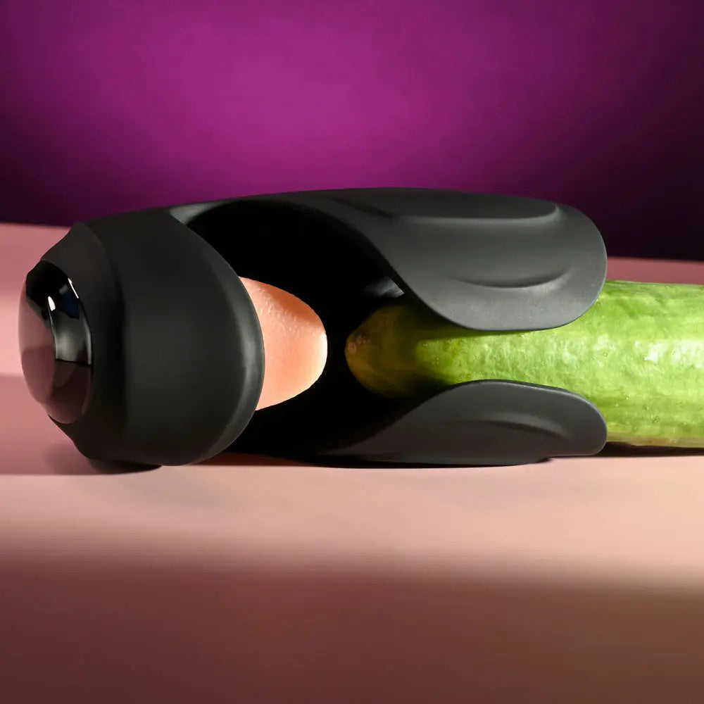 Zero Tolerance LICK THE TIP -  USB Rechargeable Vibrating & Flicking Masturbator Zero Tolerance Discreet Intimate Essentials.