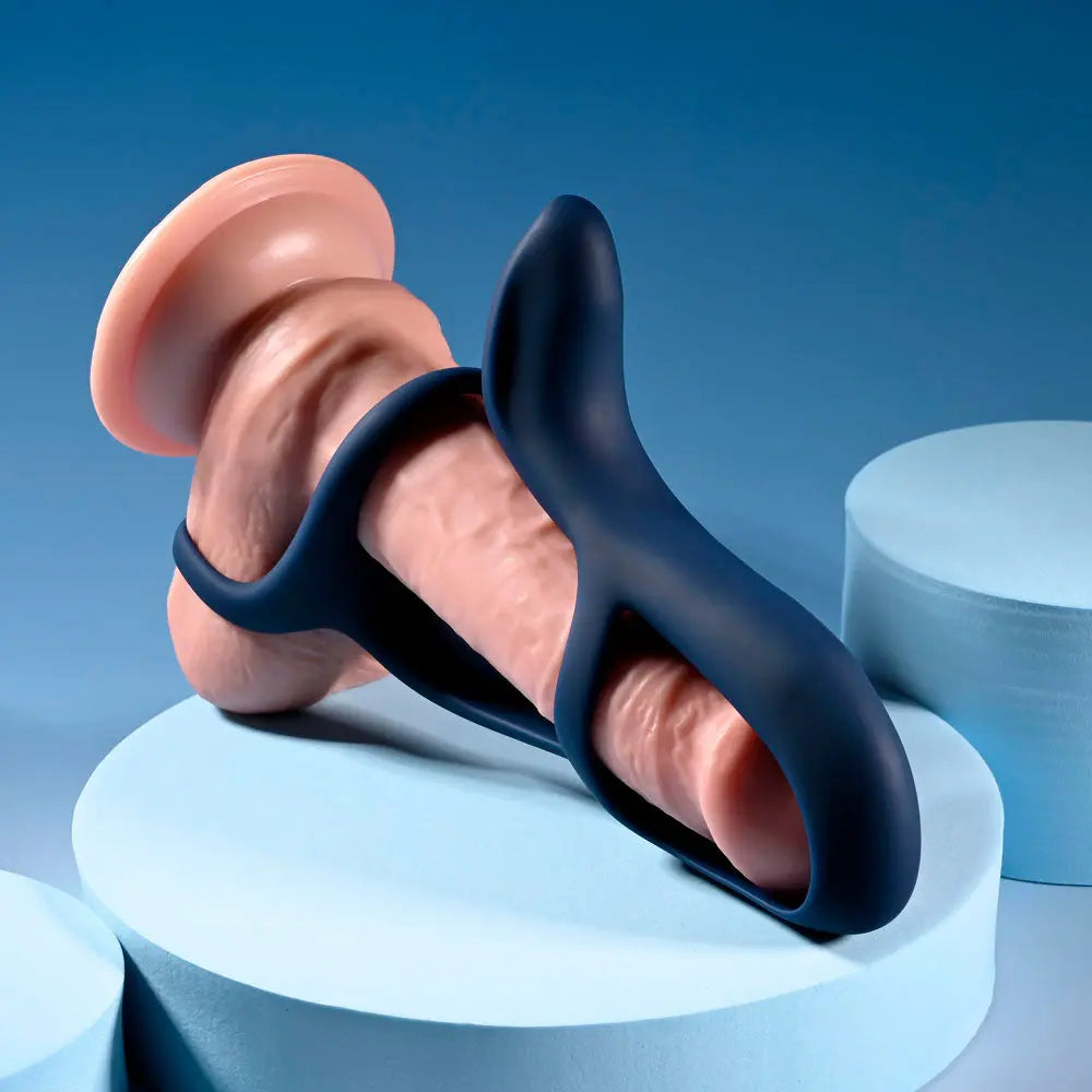 Affordable quality Zero Tolerance BIG TIME - Navy  USB Rechargeable Vibrating Penis Sleeve with Wireless Remote  from Zero Tolerance by Discreet Intimate Essentials with Discreet Delivery 