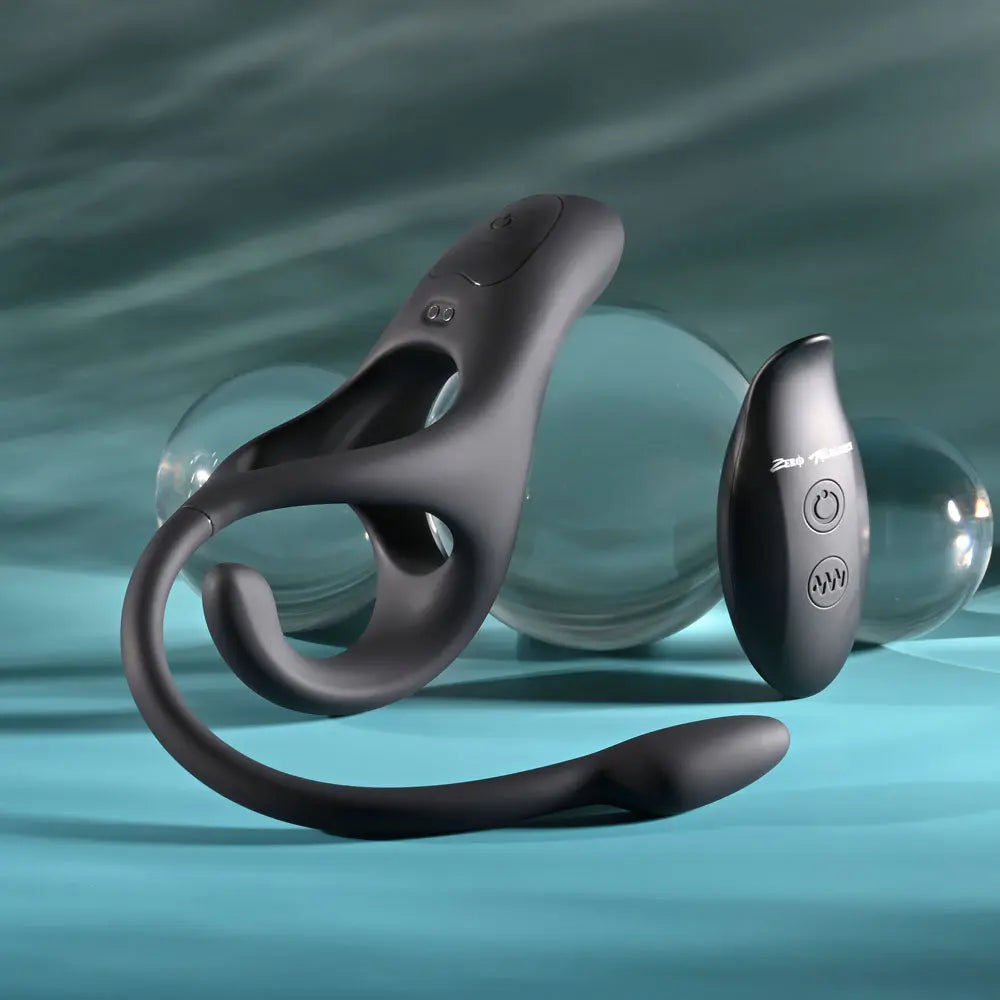 Zero Tolerance ALL THE BASES -  USB Rechargeable Vibrating Cock Ring with Wireless Remote Zero Tolerance Discreet Intimate Essentials.