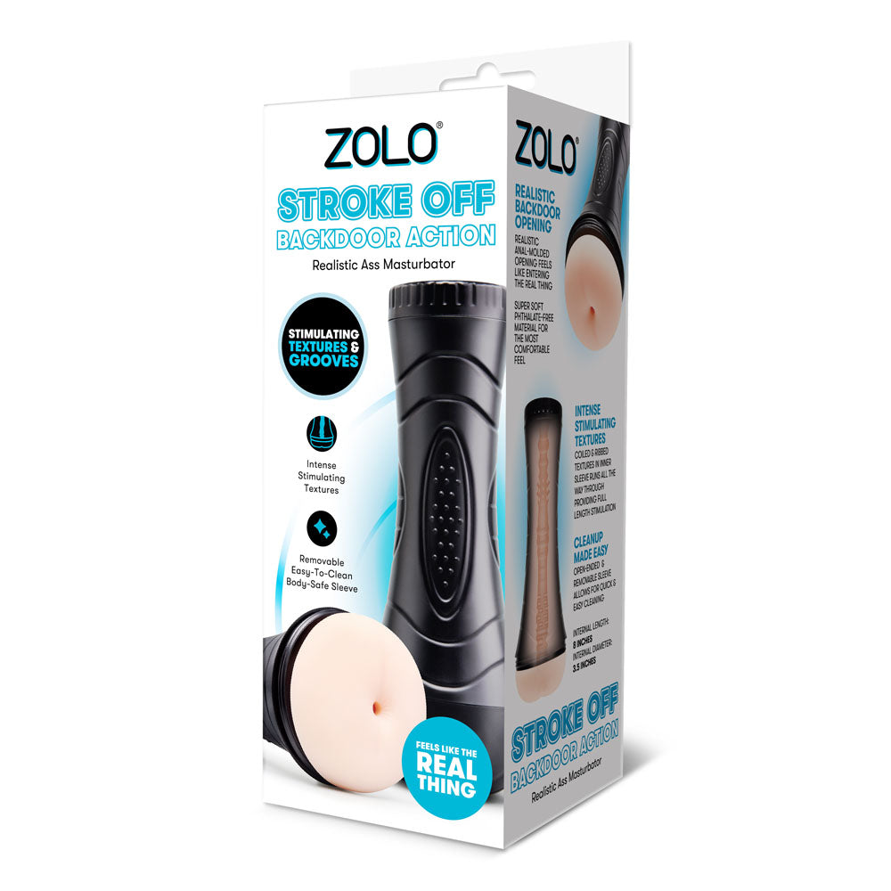 Zolo STROKE OFF Backdoor Action -  Anal Stroker