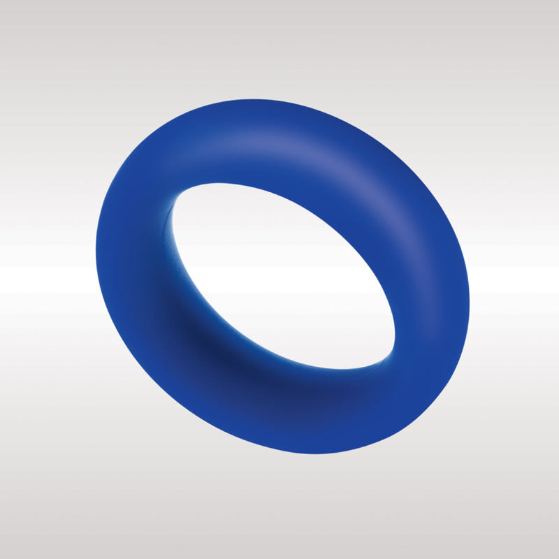 Zolo Extra Thick Silicone Cock Ring -  40 mm Cock Ring in blue, ideal for enhancing pleasure and sensation.