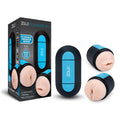 Zolo Pleasure Pill - Double Ended USB Rechargeable Stroker with ten vibration modes and dual openings.